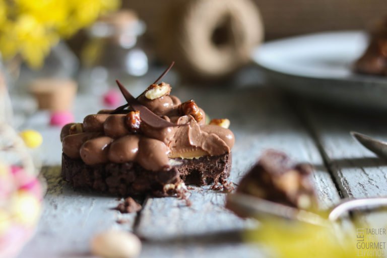 La Tarte Chocolat Noix Et Caramel De Nina M Tayer Le Tablier Gourmet