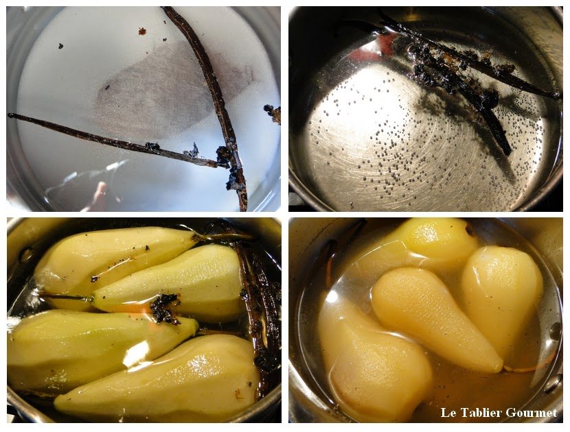 La poire pochée à la vanille