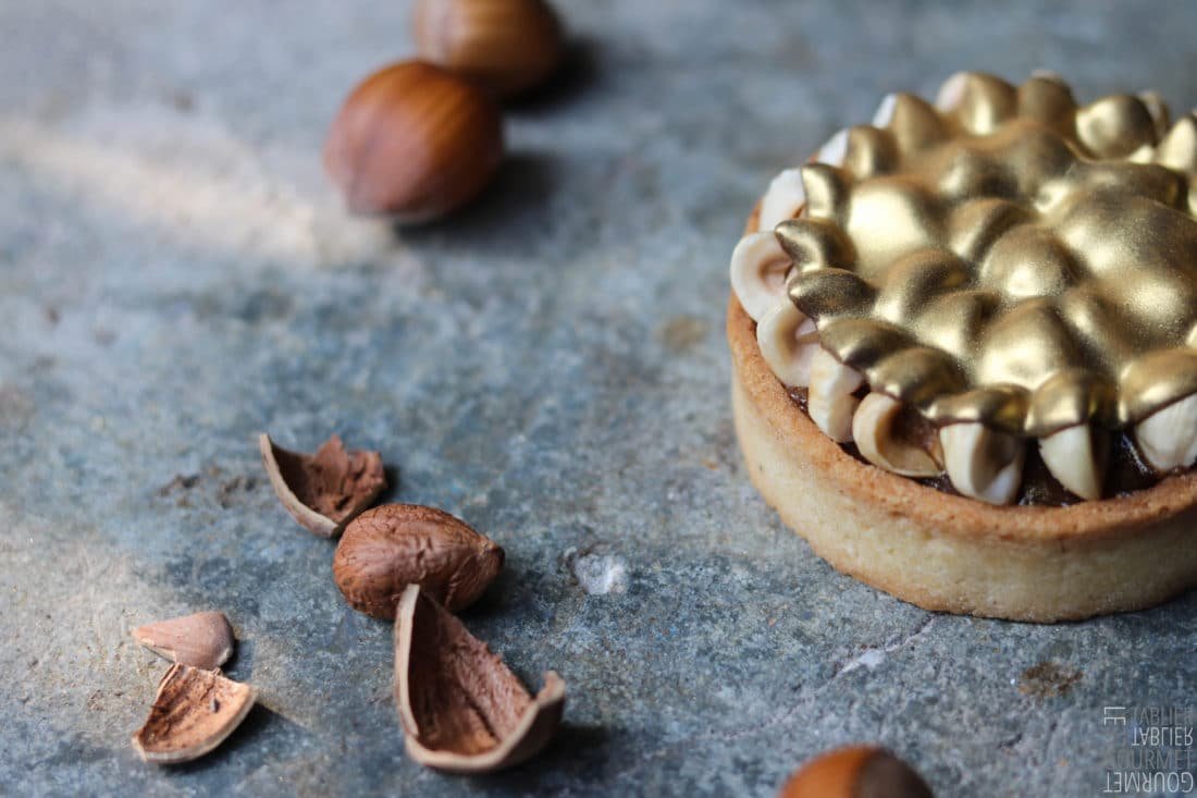 la tartelette au chocolat, gianduja et noisettes de François Daubinet pour la maison Fauchon