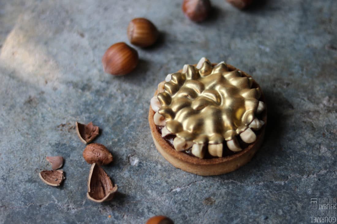 la tartelette au chocolat, gianduja et noisettes de François Daubinet pour la maison Fauchon