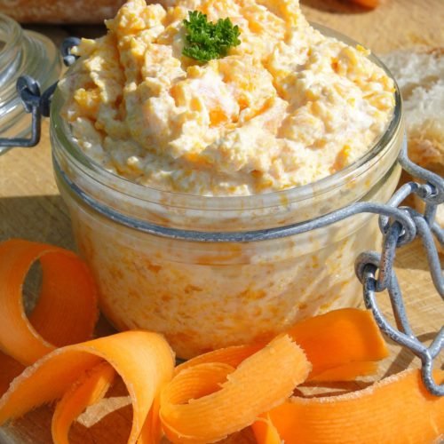 De délicieuses rillettes de carottes au fromage blanc