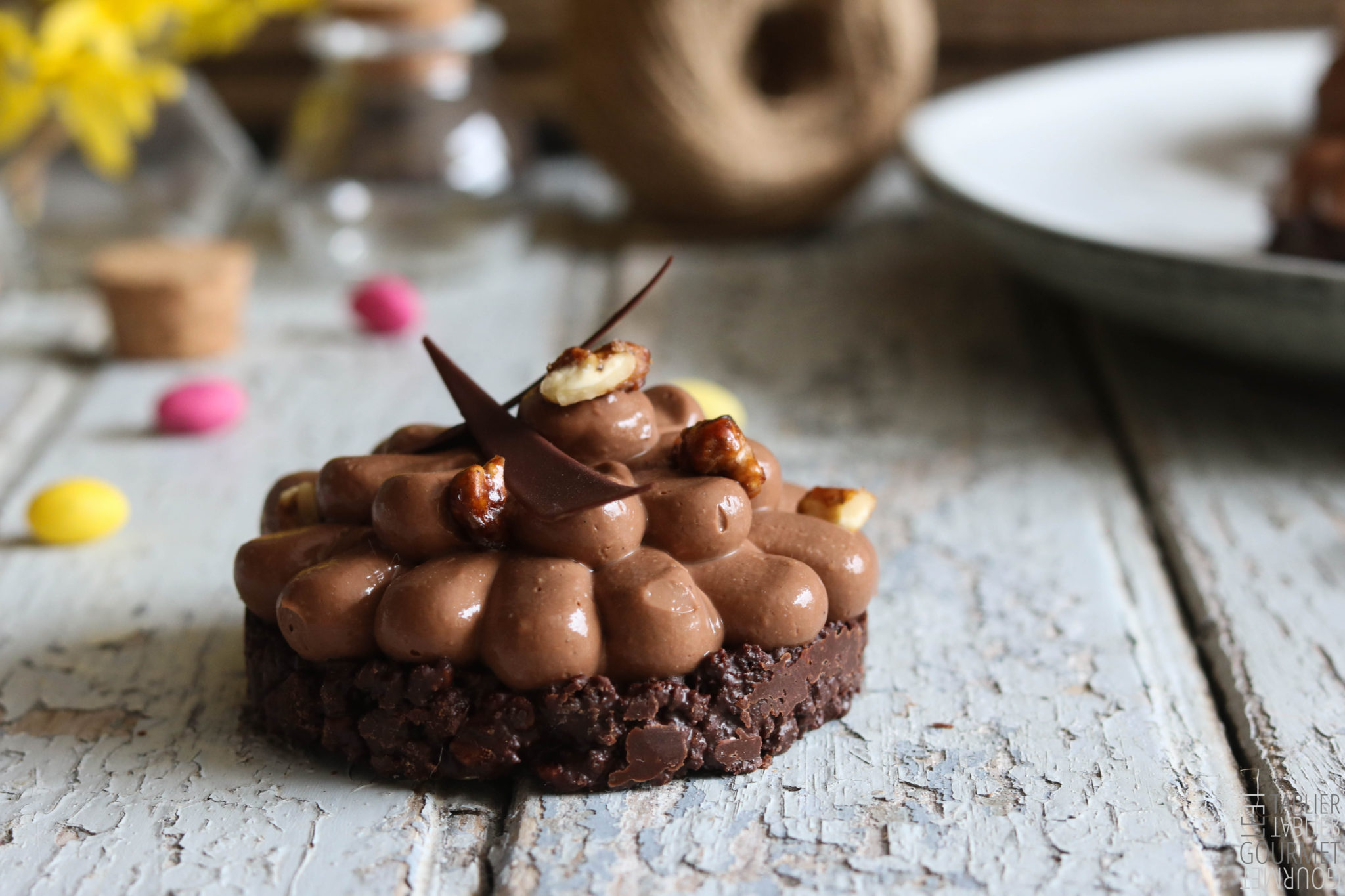 La tarte chocolat caramel et noix de Nina Métayer