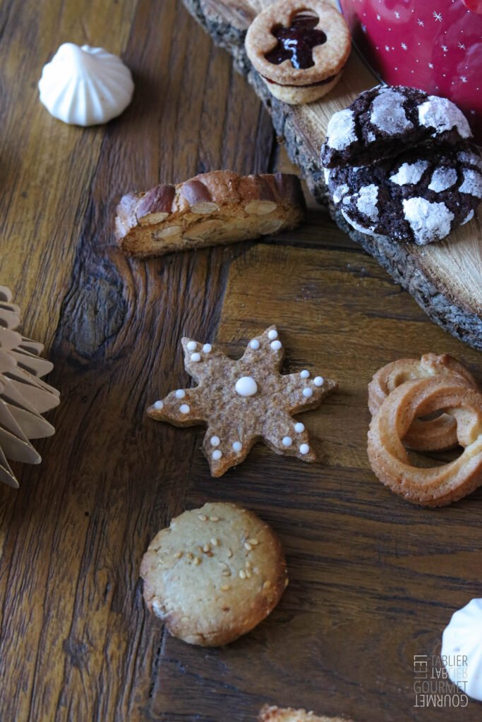 Gros plan sur le biscuit à la cannelle