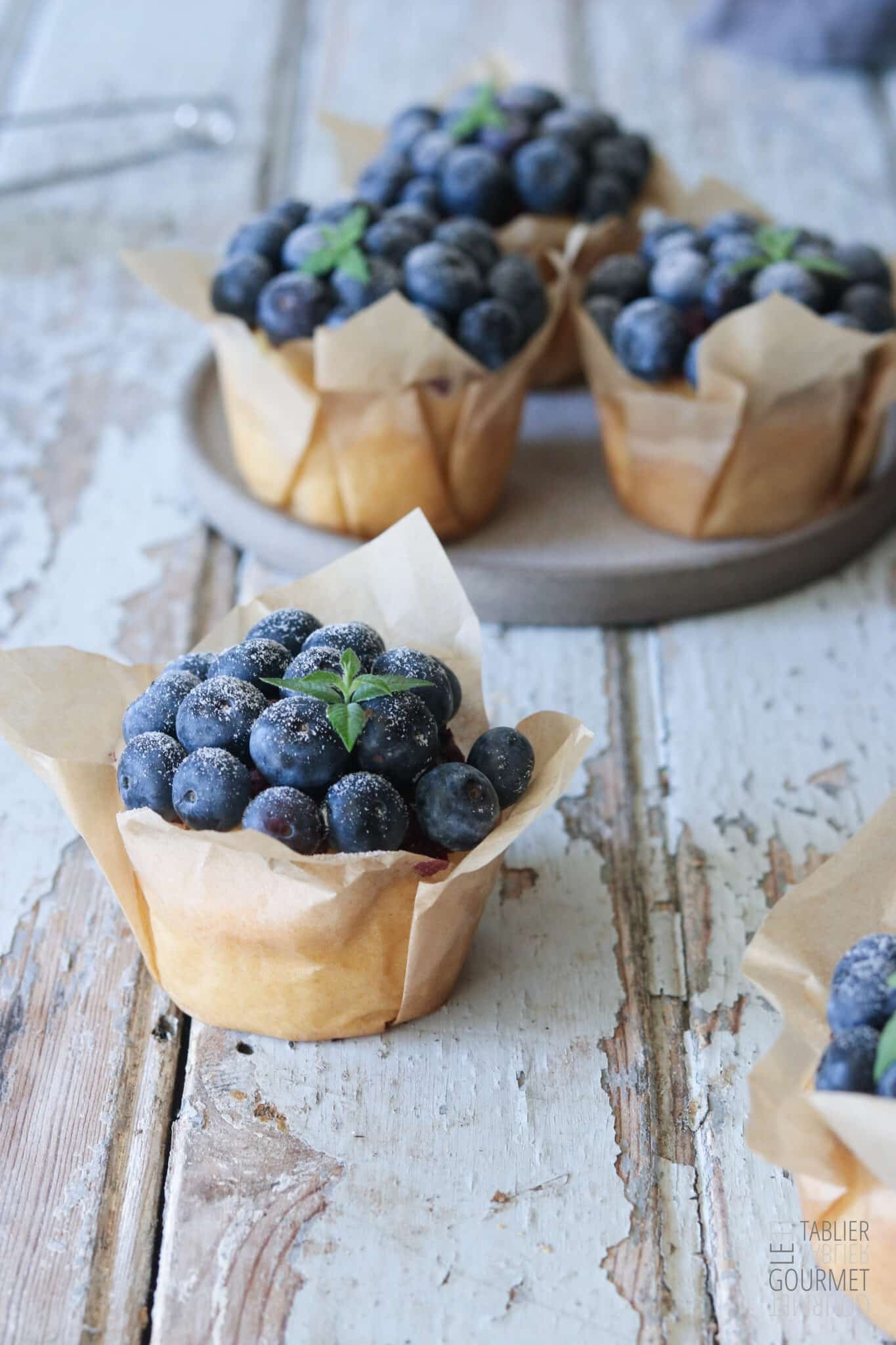 Encore et toujours des muffins à la myrtille pour un goûter de folie